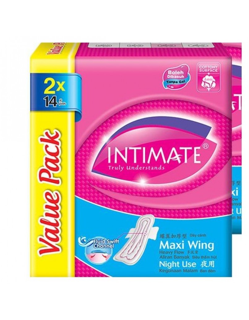 M82C INTIMATE NIGHT USE MAXI(WING) 2 X14PCS