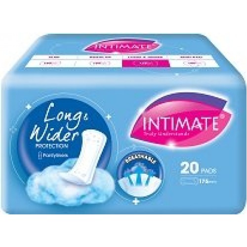 P65 INTIMATE PANTYLINERS 180MM L&WP 20'S