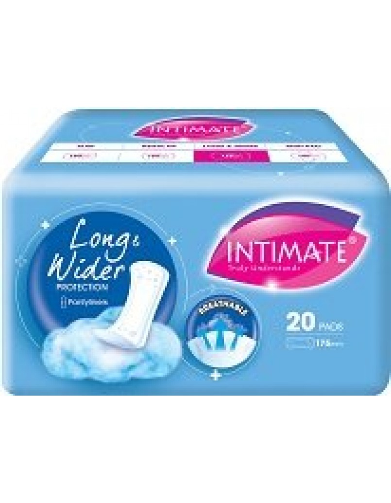 P65 INTIMATE PANTYLINERS 180MM L&WP 20'S