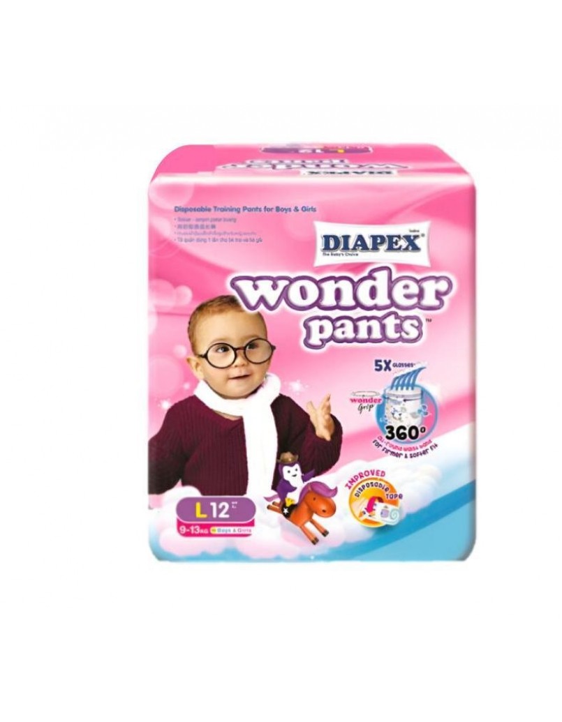 DIAPEX WONDER PANTS(L) 12PCS