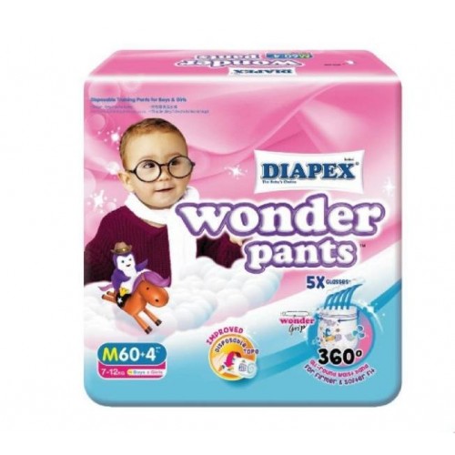 DIAPEX WONDER PANTS(M) 60+4PCS