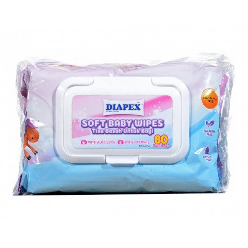WD03 DIAPEX SOFT BABY WIPES 80'S