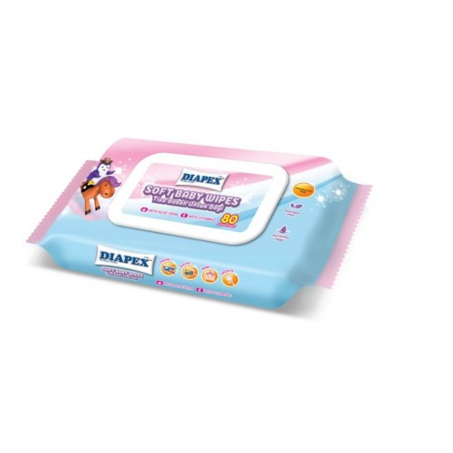 WF01 DIAPEX SOFT BABY WIPES (FRAGRANCE) 80'S