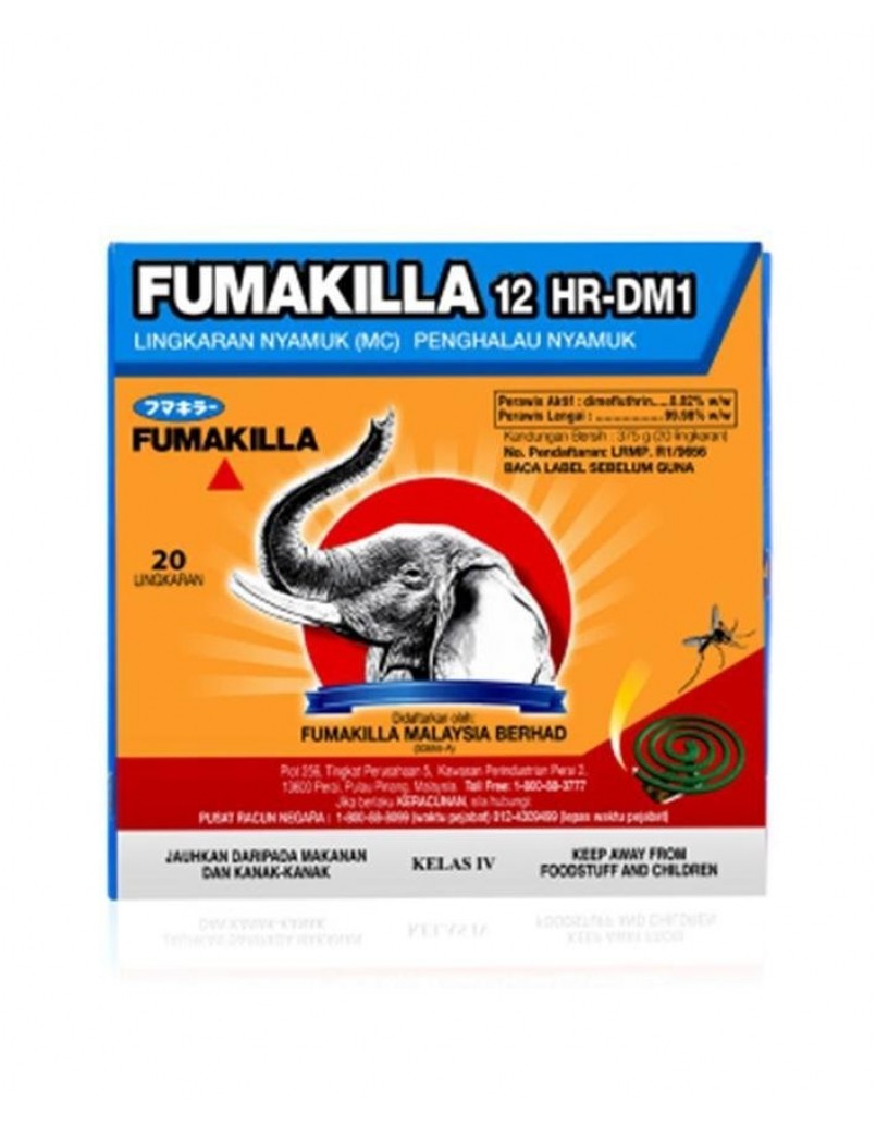 FUMAKILLA COIL 12HR 20'S