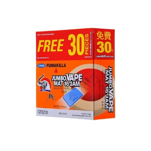 FUMAKILLA JUMBO VAPE MAT 16JAM 90'S+30'S