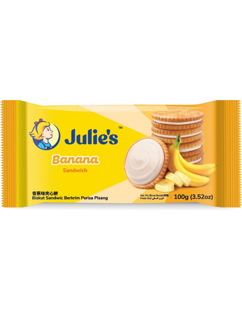 JULIE'S BANANA CREAM SANDWISH 126G