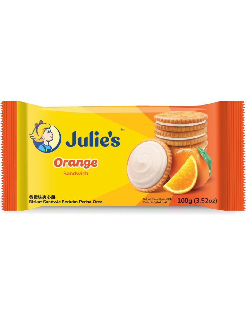 JULIE'S ORANGE CREAM SANDWISH 126G