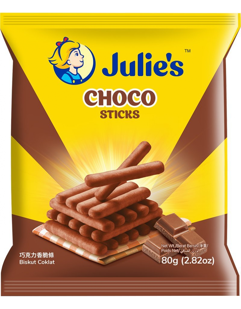 JULIE'S CHOCO STICKS 80G