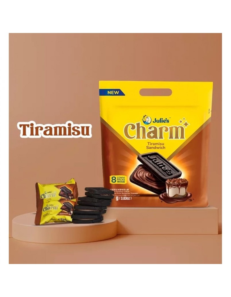 JULIE'S CHARM TIRAMISU SANDWISH 86G