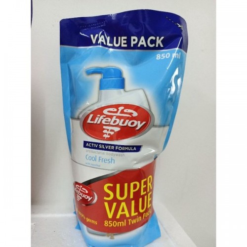 LIFEBUOY SHOWER COOL 2 X850ML REFILL