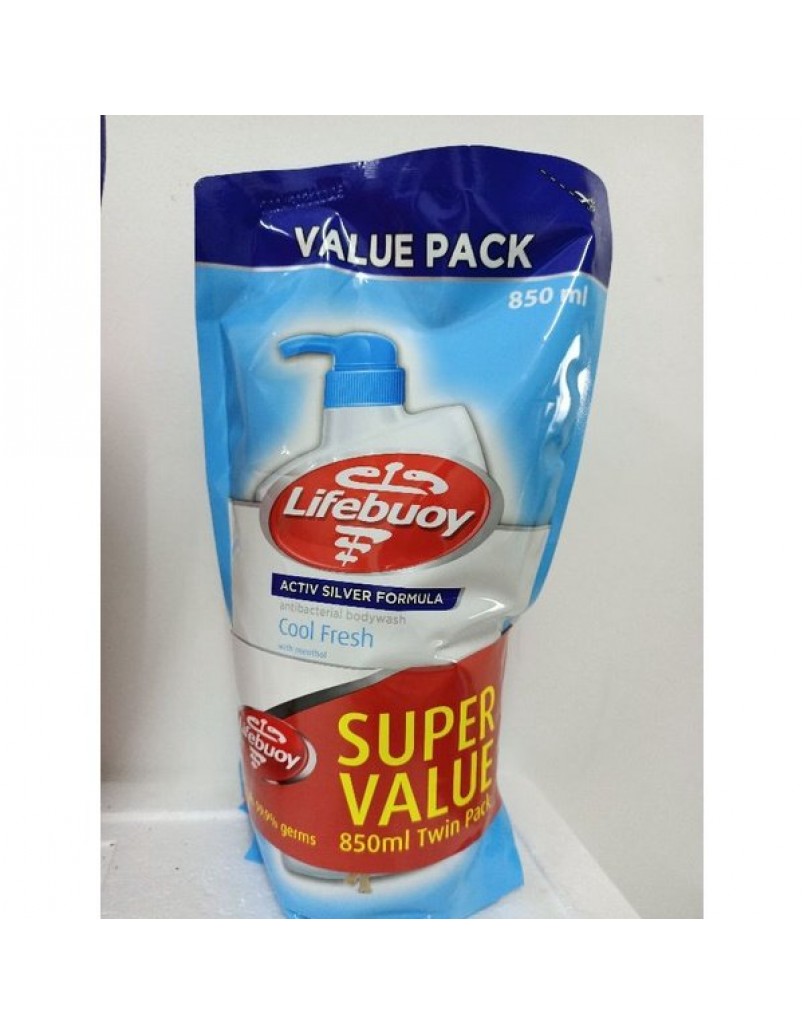 LIFEBUOY SHOWER COOL 2 X850ML REFILL