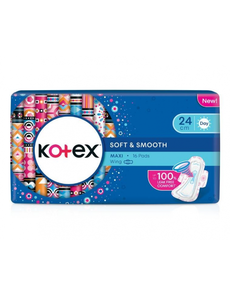 KOTEX S&S MAXI 24CM WING 16'S