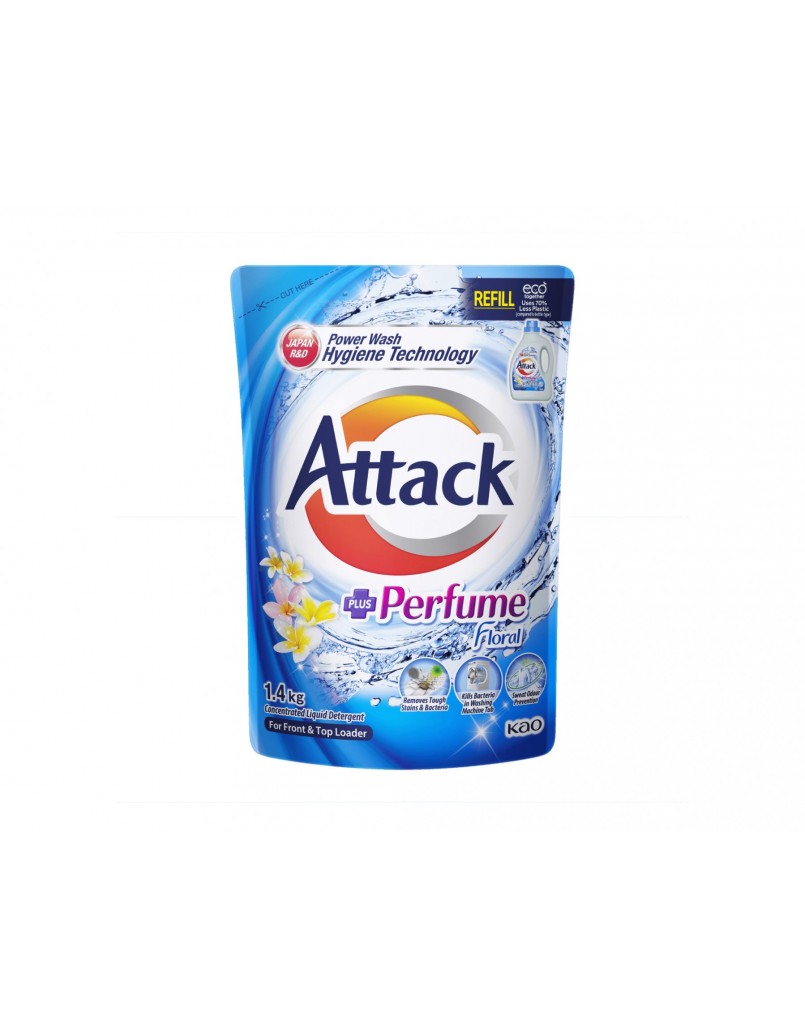 ATTACK LIQUID PLUS PERFUME(FLORAL) 1.4KG REFILL PACK