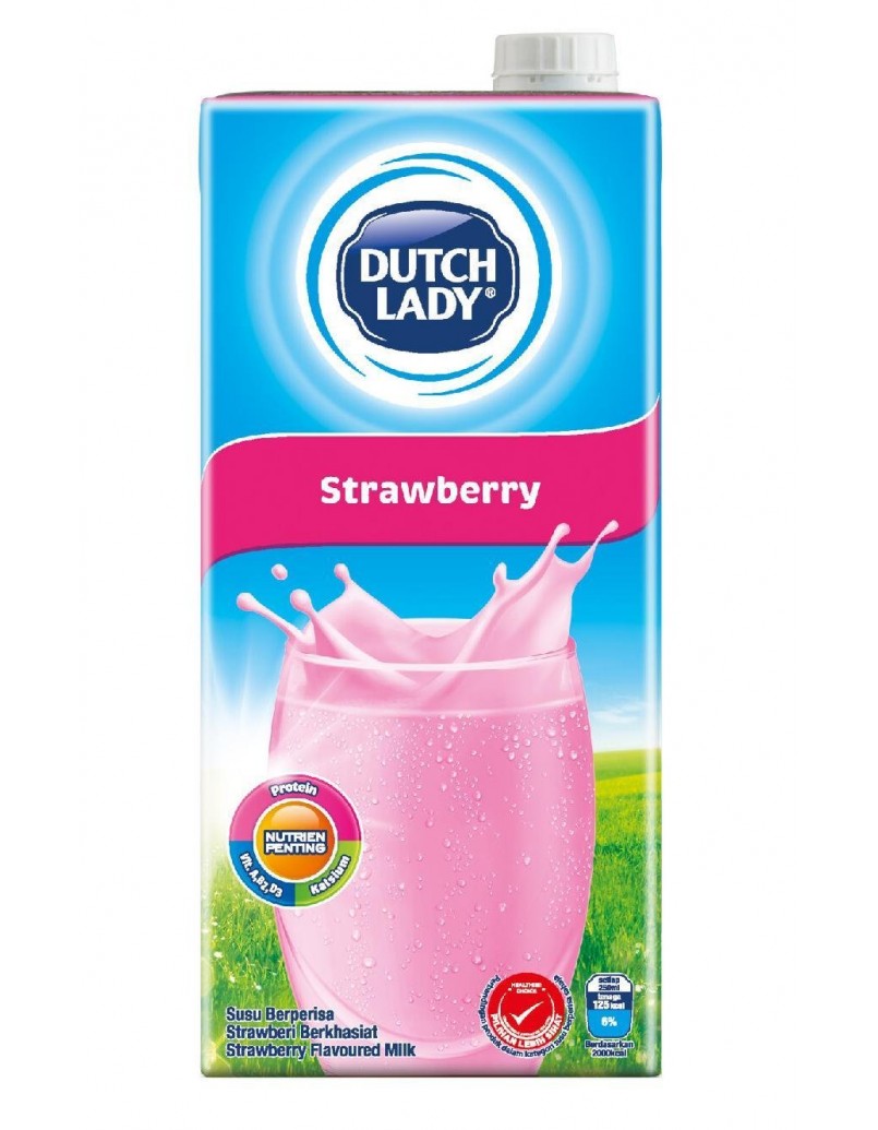 DUTCH LADY STRAWBERRY MILK 1L