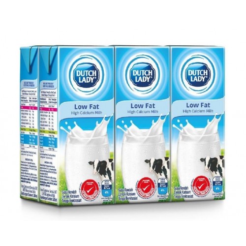 DUTCH LADY LOW FAT MILK 200ML