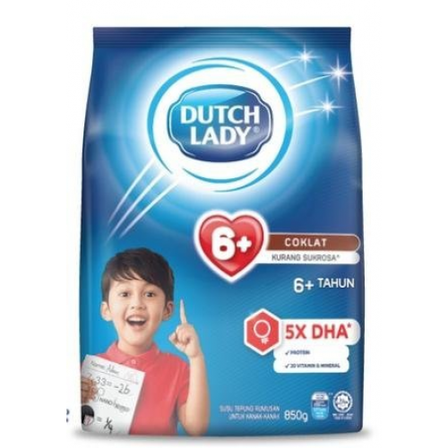 DUTCH LADY GUM 6+ CHOC 900G