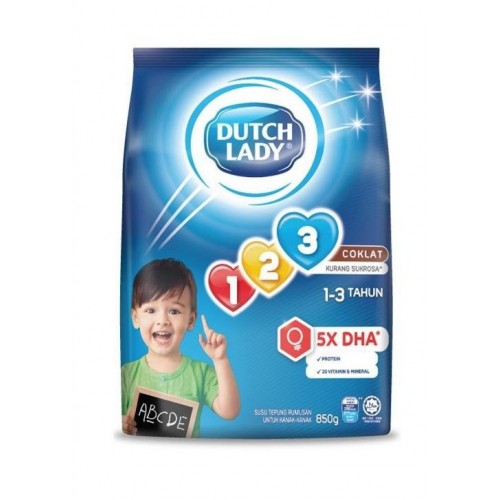 DUTCH LADY GUM 123 CHOC 900G