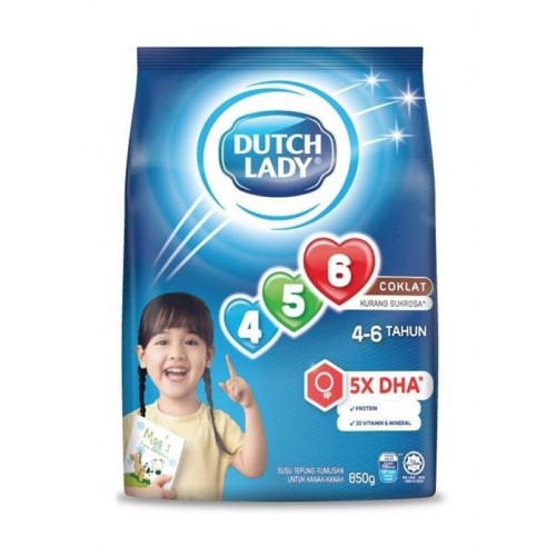 DUTCH LADY GUM 456 CHOC 900G