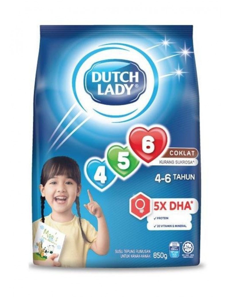 DUTCH LADY GUM 456 CHOC 900G