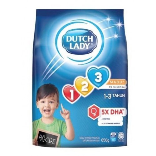 DUTCH LADY GUM 123 HONEY 900G