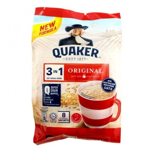 QUAKER 3IN1 OAT CEREAL(ORG) 8 X28G