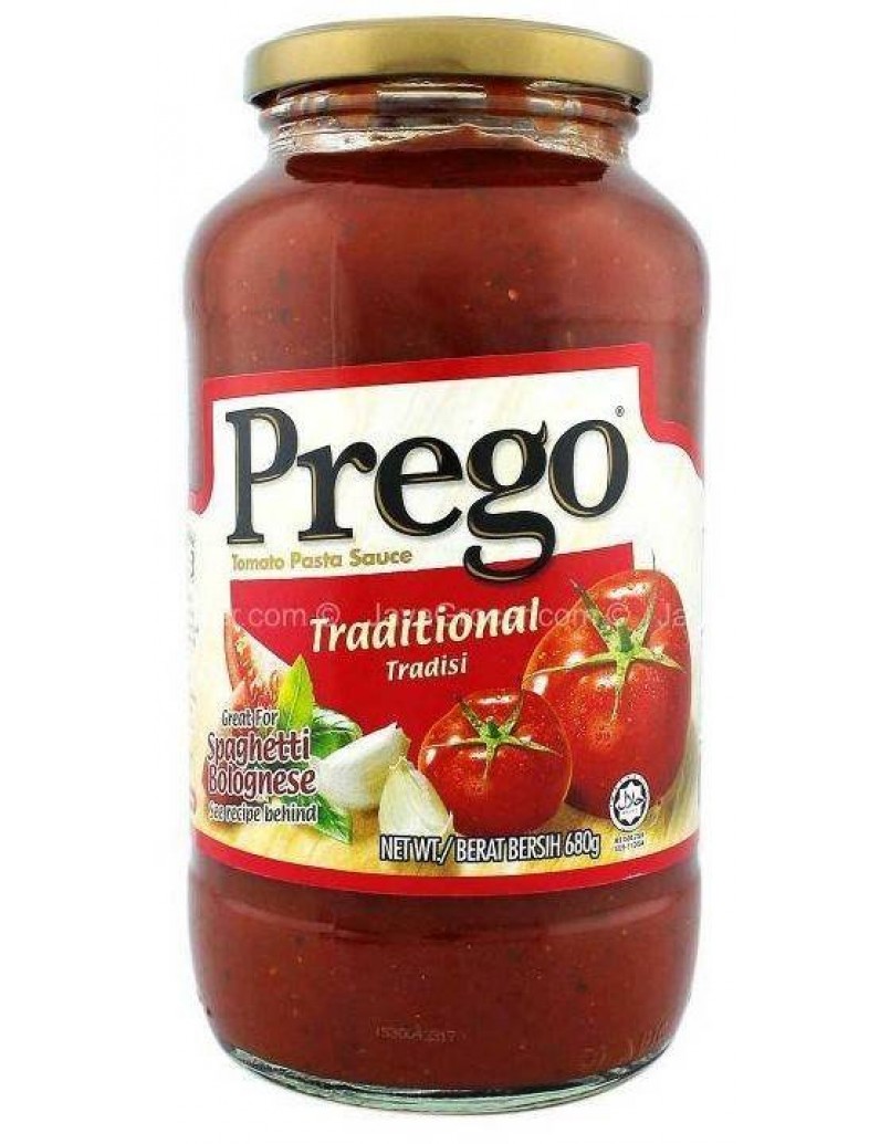 PREGO TRADITIONAL PASTA SAUCE 680G