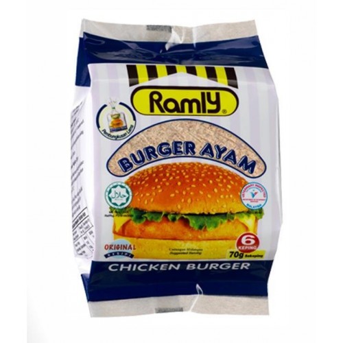 RAMLY CHICKEN BURGER 6PCS-70G