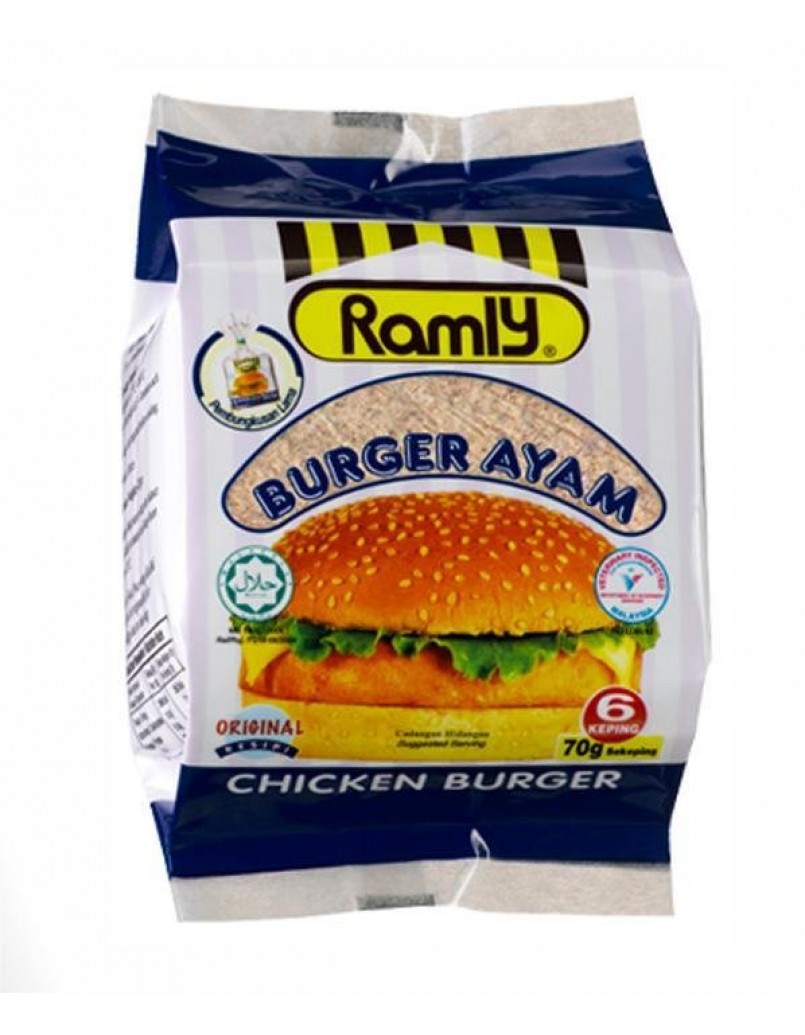 RAMLY CHICKEN BURGER 6PCS-70G