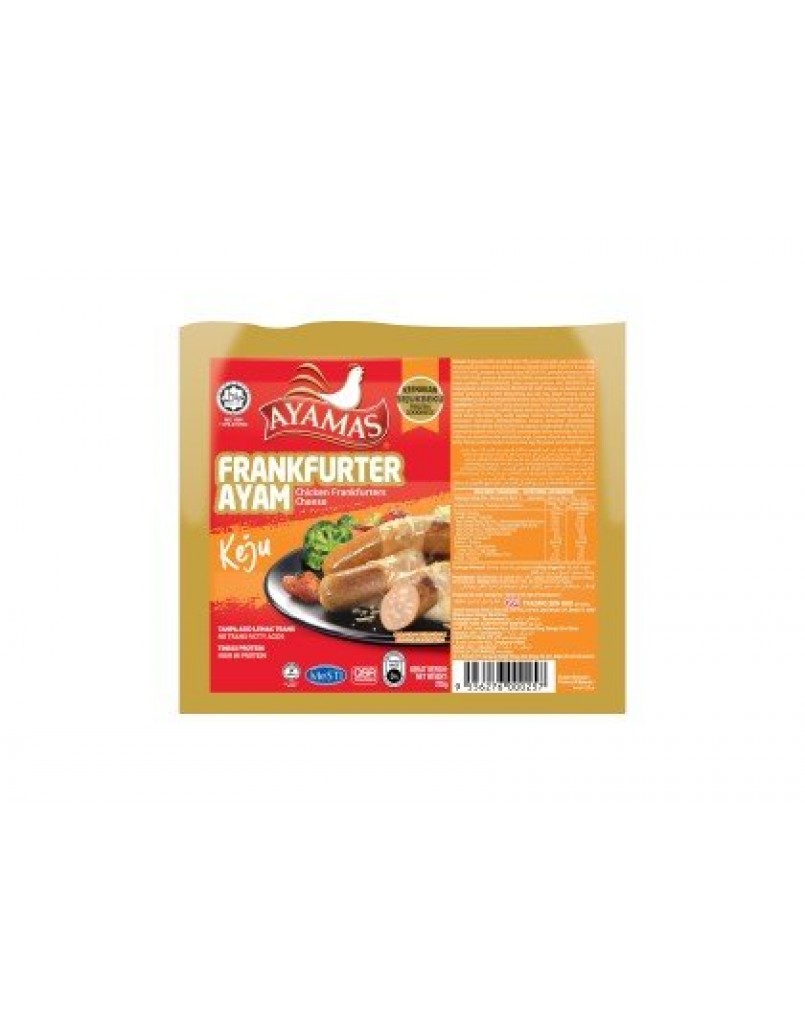 AYAMAS CHICKEN FRANKFURTER CHEESE 235G