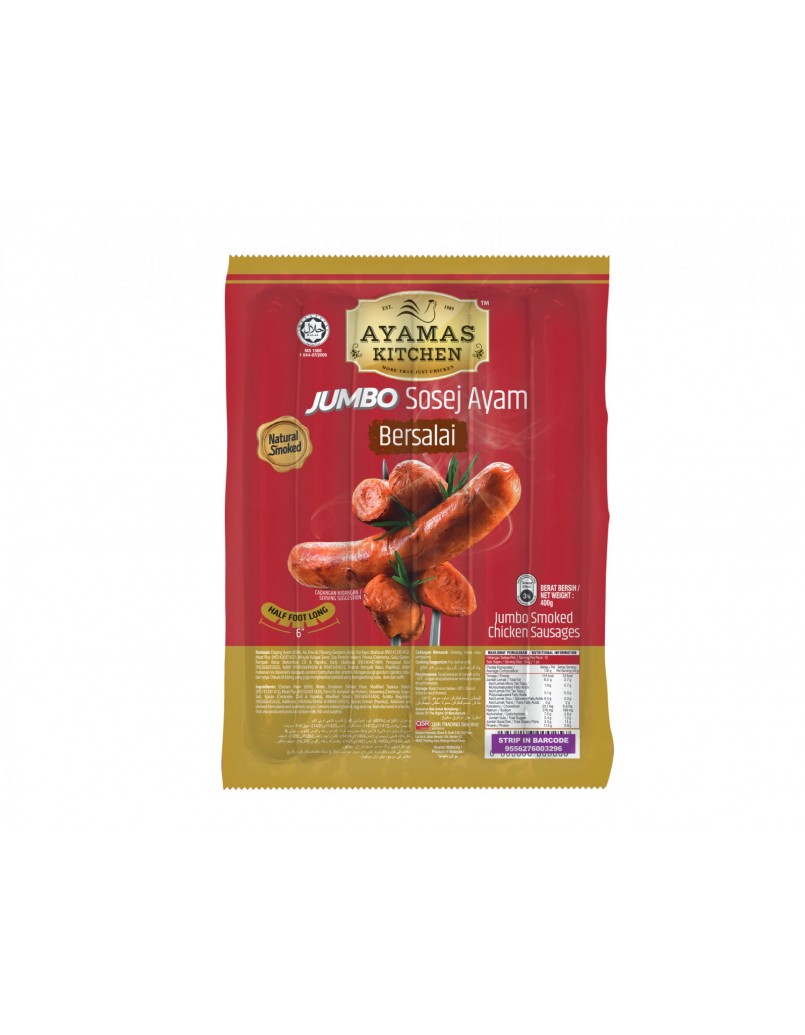 AYAMAS KITCHEN JUMBO CHICKEN SAUSAGE 400G