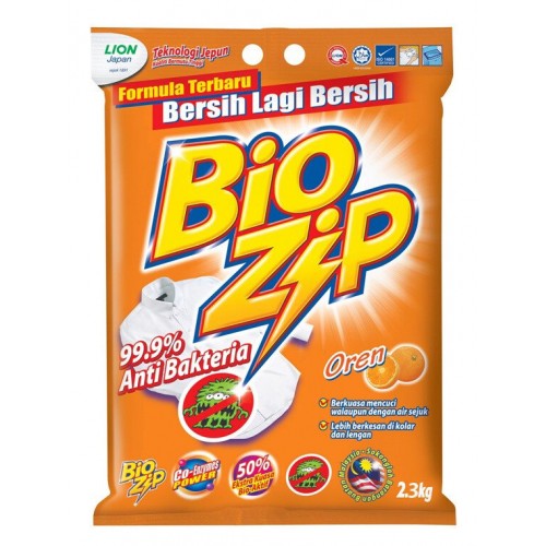 BIO-ZIP DETG PWR(ORANGE) 2.3KG