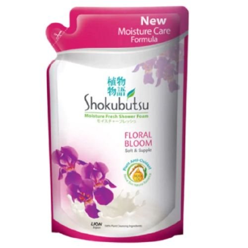 SHOKUBUTSU SHOWER FLORAL 550ML REFILL PACK