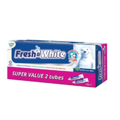 FRESH&WHITE EXTRA COOL 2 X225G FOC PLATE