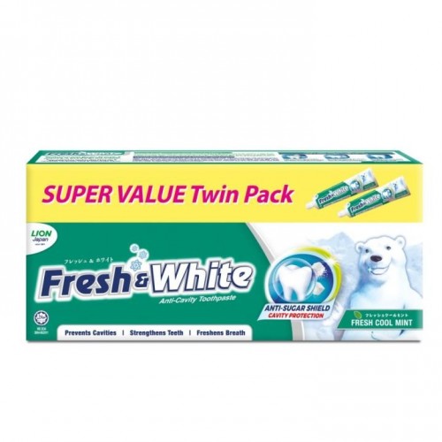 FRESH&WHITE FRESH MINT 2 X225G FOC PLATE