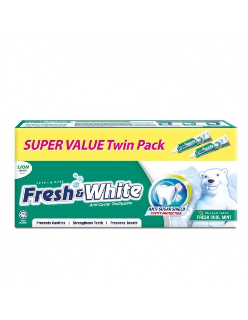 FRESH&WHITE FRESH MINT 2 X225G FOC PLATE