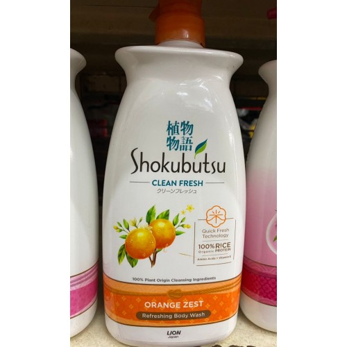 SHOKUBUTSU SHOWER ORANGE 900ML
