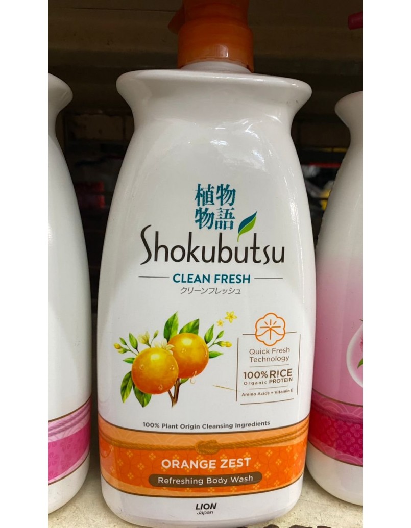 SHOKUBUTSU SHOWER ORANGE 900ML