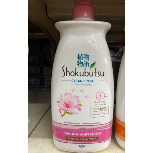 SHOKUBUTSU SHOWER SAKURA 900ML