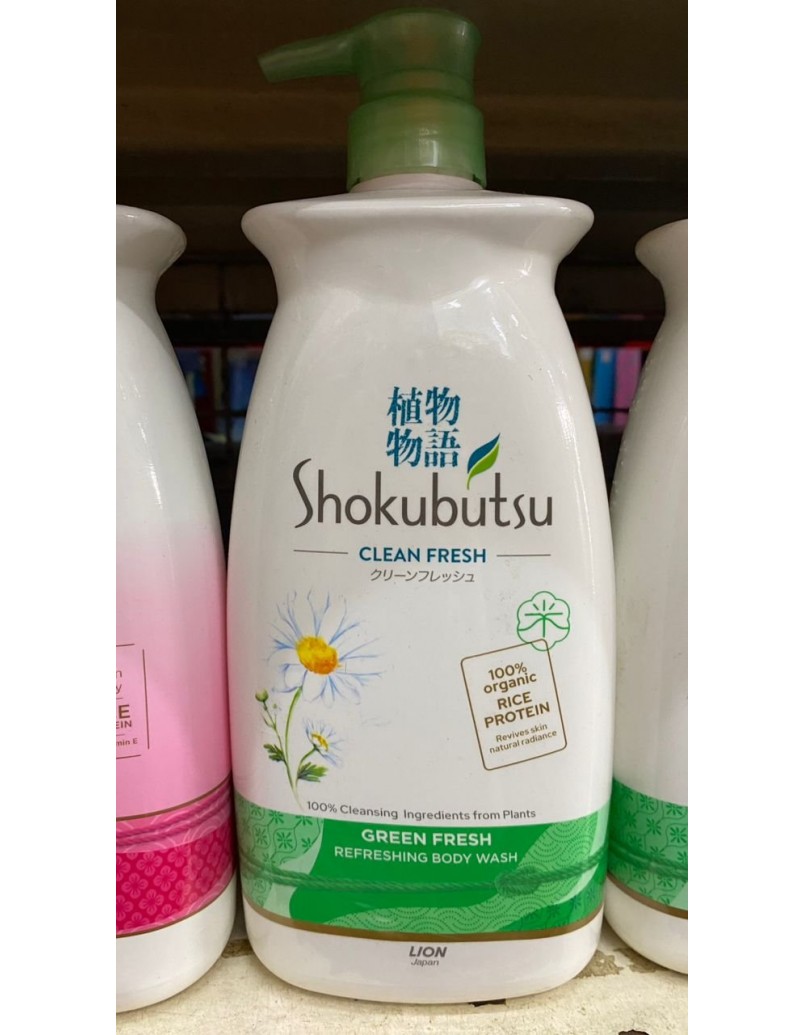 SHOKUBUTSU SHOWER GREEN FRESH 900ML