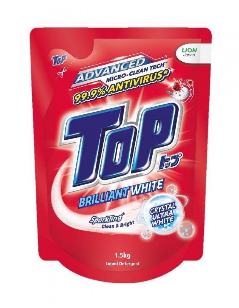 TOP-C LIQ DET(RED-BRILLIANT CARE) 3.2L REFILL