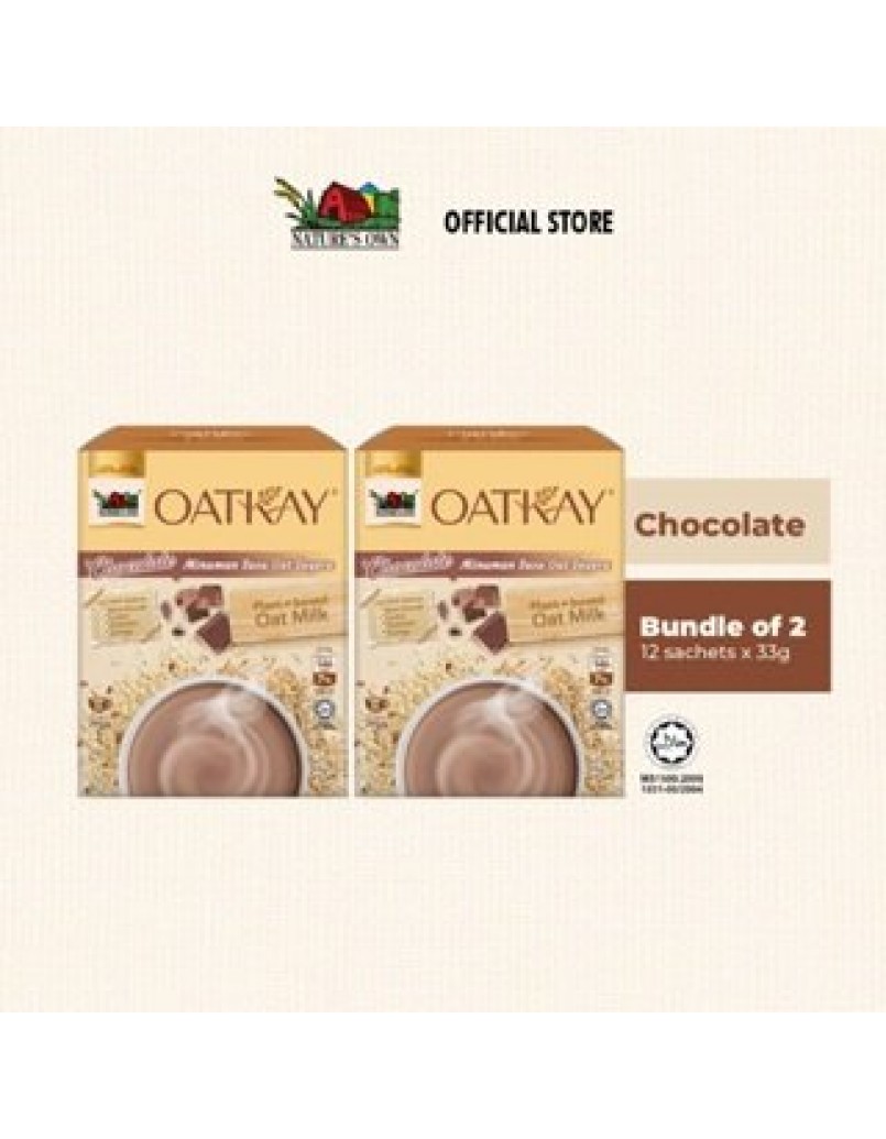 NATURE OWN OATKAY OATMILK CHOCO 12 X30G