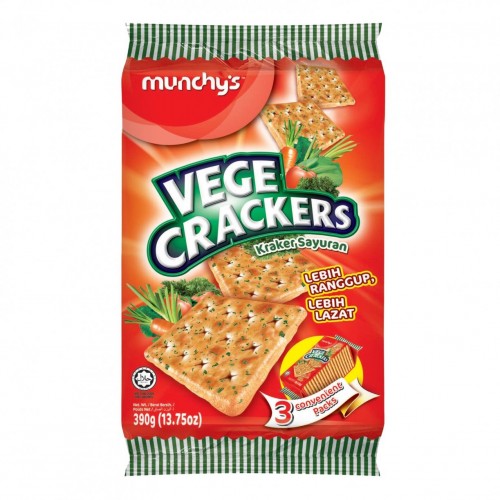 MUNCHY'S VEGE CRACKERS(VEGETABLE)  380G