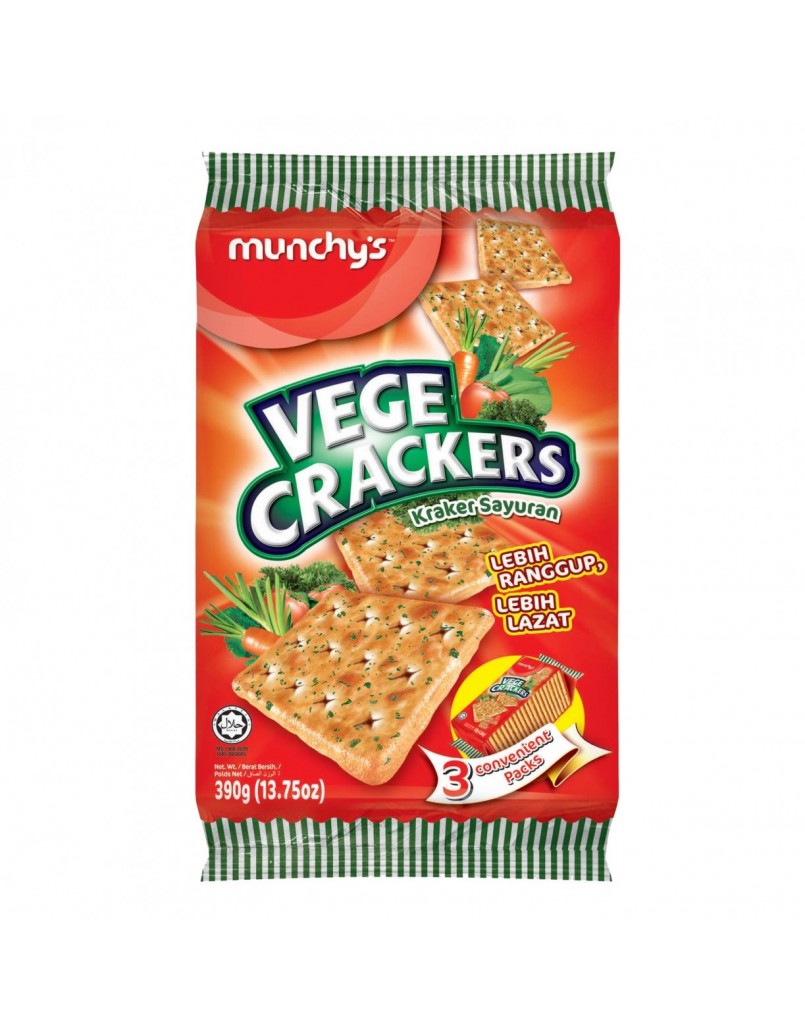 MUNCHY'S VEGE CRACKERS(VEGETABLE)  380G