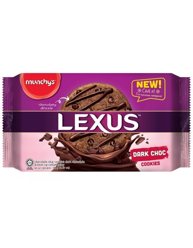 LEXUS COOKIES DARK CHOC 189G