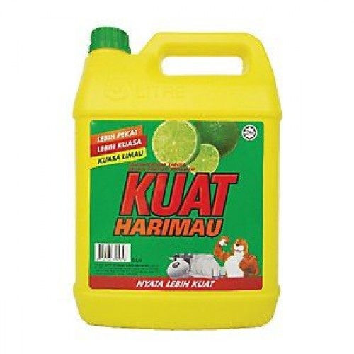 KUAT HARIMAU DISHWASING LIQUID (LIME)  5L