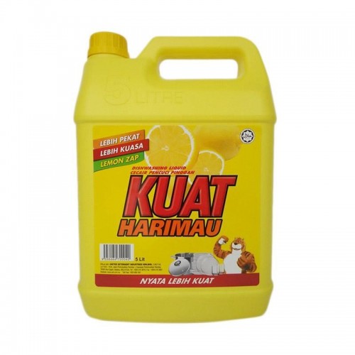 KUAT HARIMAU DISHWASING LIQUID (LEMON) 5L