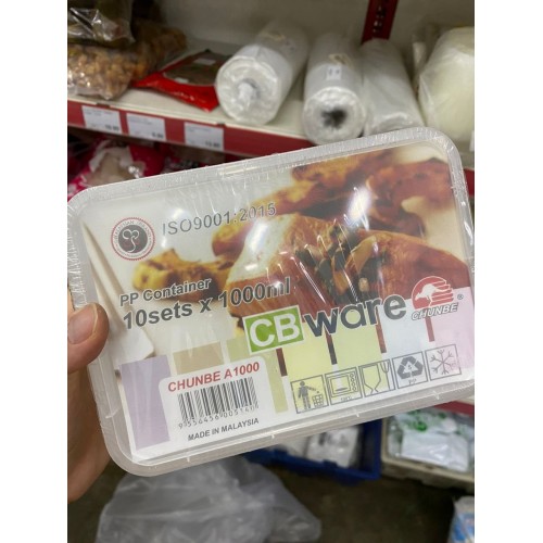 CHUNBE CB WARE A1000 CONTAINER 10'S