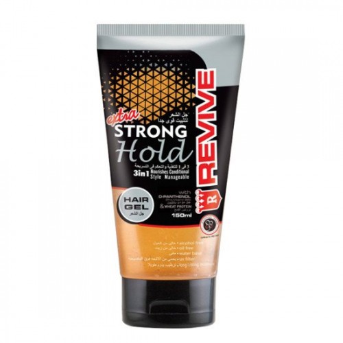 REVIVE EXTRA STRONG HOLD GEL 60ML (BLACK)