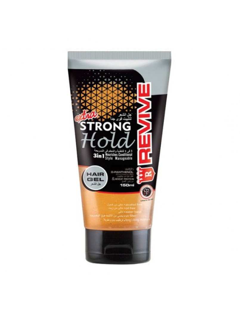 REVIVE EXTRA STRONG HOLD GEL 60ML (BLACK)