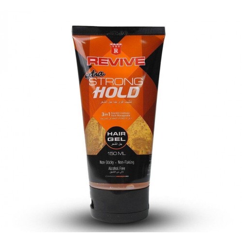 REVIVE EXTRA STRONG HOLD GEL 150ML (BLACK)